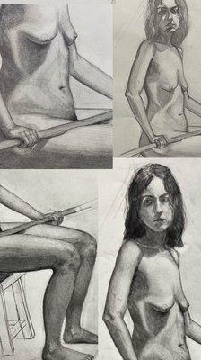 Monica's first figure drawing course!