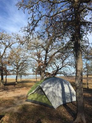 Campsite right next to the water...so beautiful!