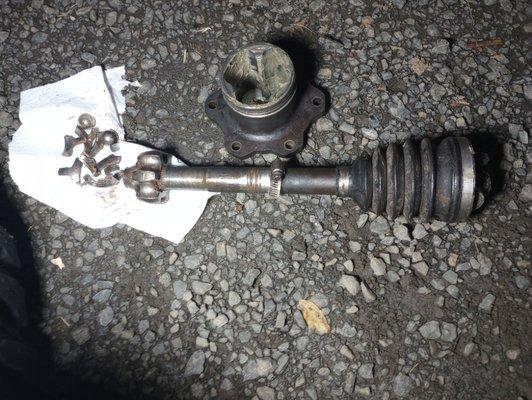 CV Axle Total Failure