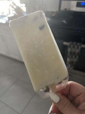 Rice pudding popsicle