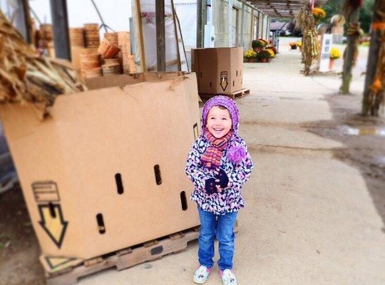 Getting ready to shop (and proudly wearing her "Yelp Life" gloves)!