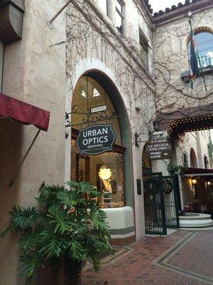 Located in La Arcada in Downtown Santa Barbara.  Free Garage Parking