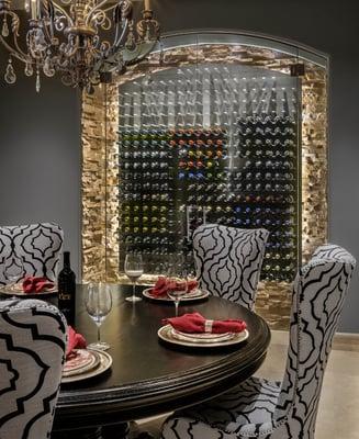 Wine Cellar Showcase-Contemporary