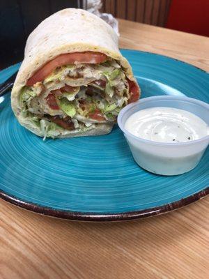 Chicken bacon ranch wrap