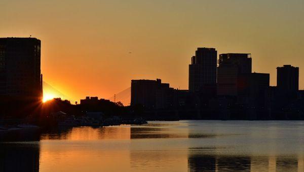 Absolutely beautiful. The perfect location to photograph the city at sunrise