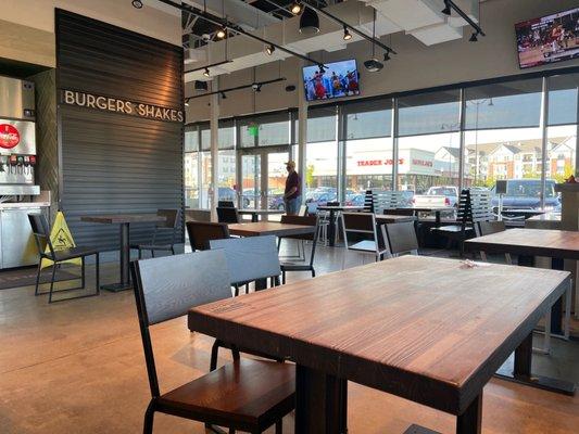 Indoor dining area