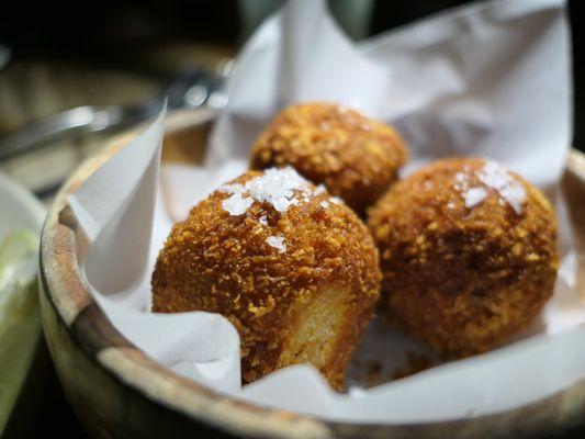 Tomato and basil rice croquette