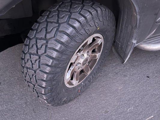 All terrain tires available