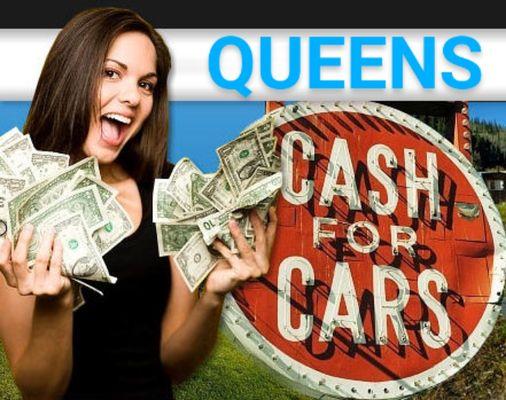 Woman with Cash in hands Cash for cars Queens