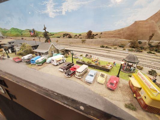 Model railroad room