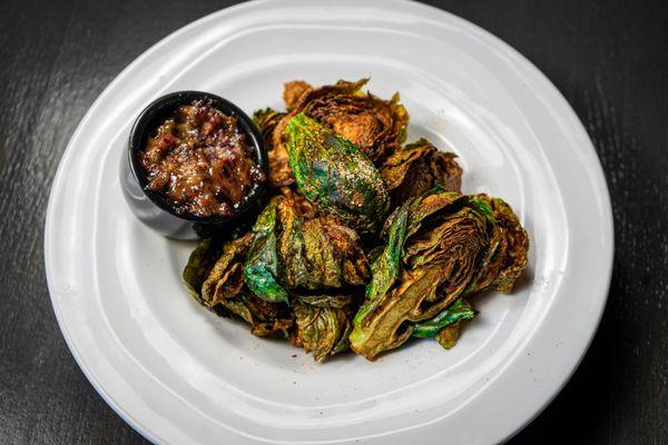 Crispy Brussel Sprout Bites