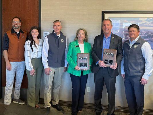 Colorado Legislative Awards for Senator Lundeen and Representative Frizell with Independent Community Bankers of Colorado.