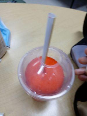 Not filled slushy