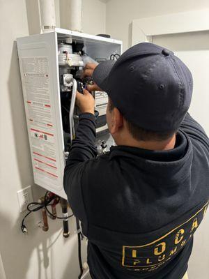 Navien tankless water heater repair in Sausalito!