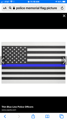 We support our brothers and sisters in Blue