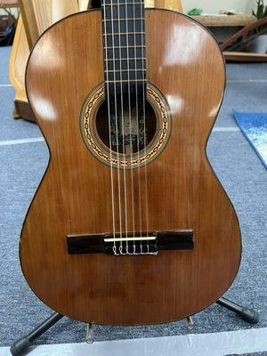 Restrung a gorgeous Spanish guitar this week with LaBella strings!