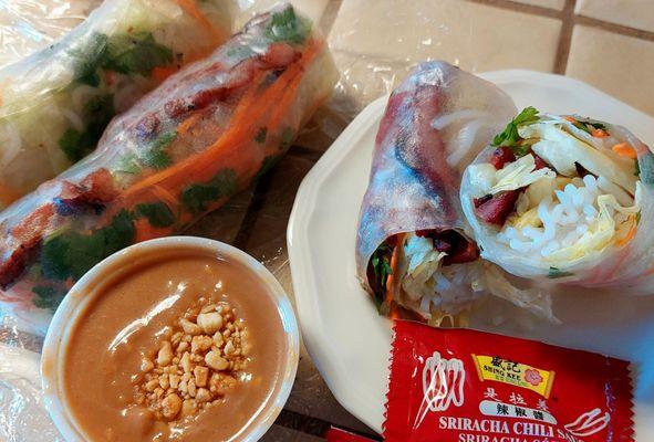 Pork spring rolls