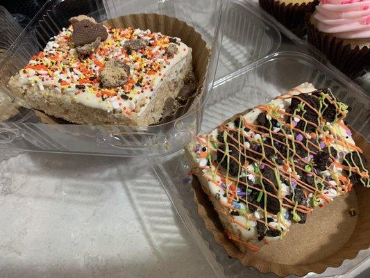 Chocolate covered Halloween Rice Krispies