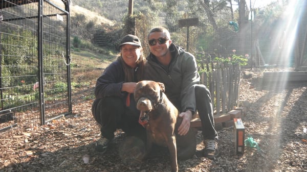 Susan, John & Cooper after another great session!