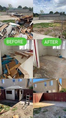 Before and after pictures