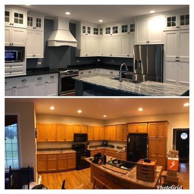 Before and After on recent remodel.