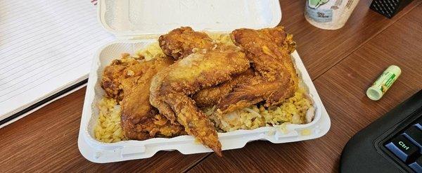 Chicken Wings & Combination Fried rice