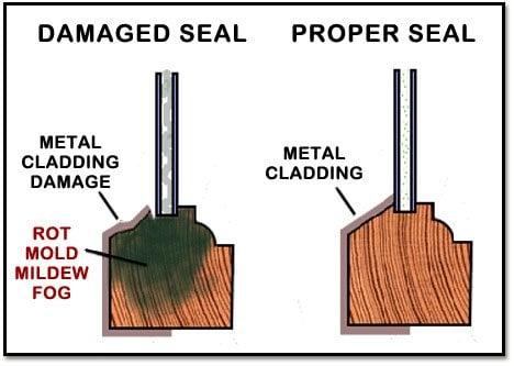 Example of a Damaged Seal Provided to you by Property Claim Solutions