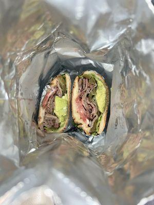 Delicious tri-tip torta