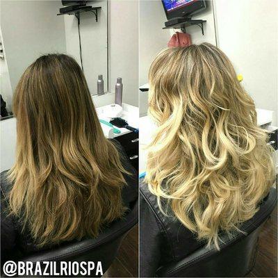 Before / After Hair Highlights