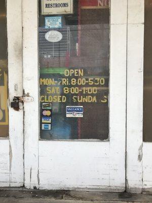 Store hours