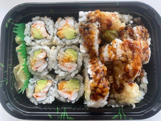 Spicy Shrimp Avocado Roll Shrimp Tempura