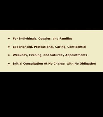 I Do Counseling, Therapy, Psychotherapy For Individuals, Couples, Family - Encino, San Fernando Valley - Call (818) 530-8830