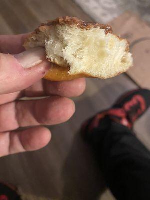 This is the supposedly custard filled donut.