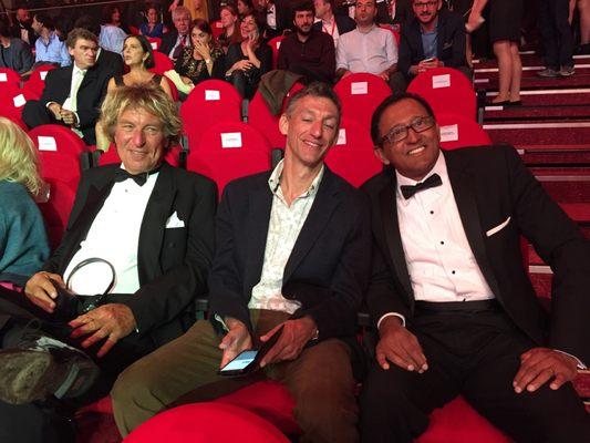 Arnold Peter with colleagues at the 2016 Antalya International Film Festival as a VIP guest working on international film co-productions.