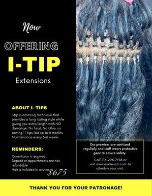 I-Tip extensions special