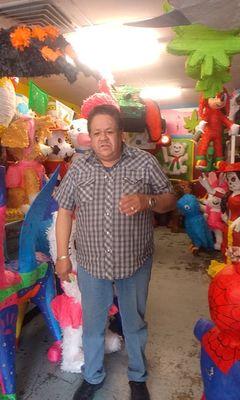 This is Javier the owner and Pinata Craftsman.