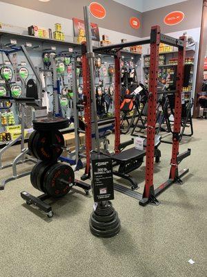 Full array of weight equipment  and free weights/dumbells