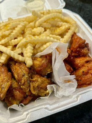 Combo 10 piece: lemon pepper wet and buffalo