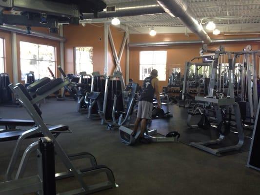 Weights galore (more than most Anytime Fitness gyms I've been to lately).