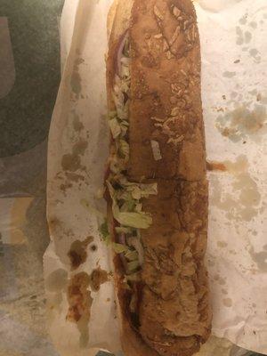 Pizza sub. Gross but Good