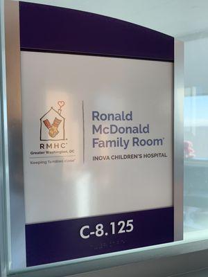 Such a wonderful experience here and extra nice to have a Ronald McDonald Family Room here!