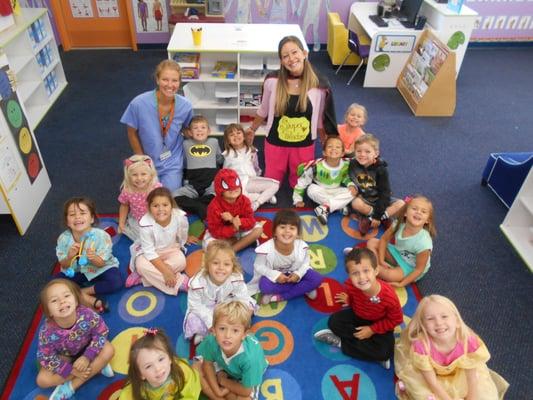 We have 3 preschool classrooms with days full of fun filled learning.