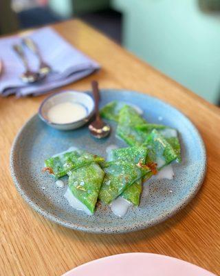 pandan cheese roti