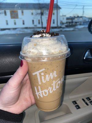 Oreo iced capp with hazelnut