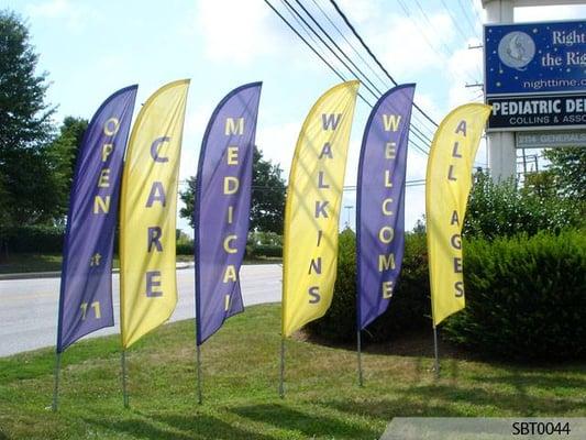 Custom Promotional Outdoor Feather Banners