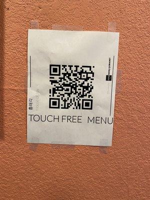 Touch free menu!