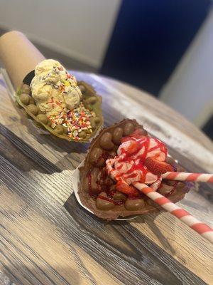 Bubble Waffle Ice Cream