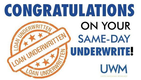 Same day underwrite!? What?! Elev8 is the best :)