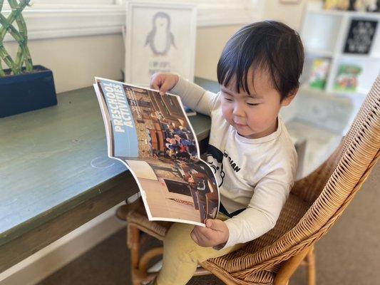 Literacy development emerges at a very early age when you promote curiosity.