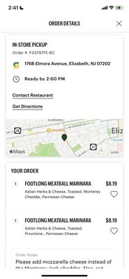 Posted you will find my actual order, along with the two sandwiches that I actual received.